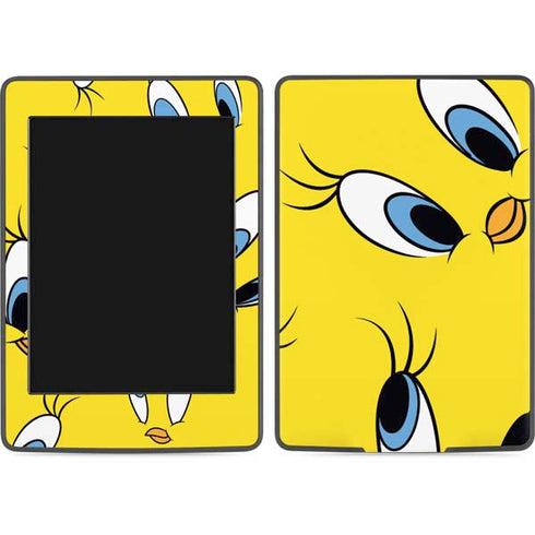 Looney Tunes Tweety Bird Super Sized Pattern Amazon Kindle Skin