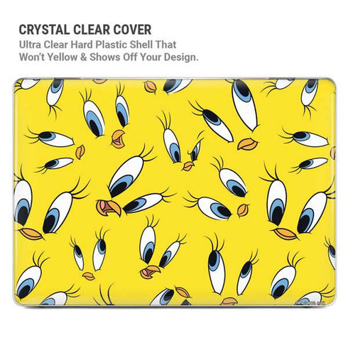 Looney Tunes Tweety Bird Super Sized Pattern MacBook Pro 16in (2021-25) Case plus Skin