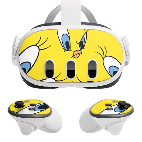 Looney Tunes Tweety Bird Super Sized Pattern Meta Quest 3 Skin