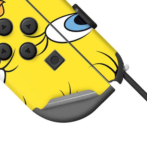 Looney Tunes Tweety Bird Super Sized Pattern Nintendo Joy-Con (L/R) Controller Skin