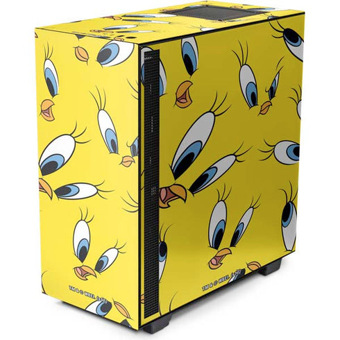 Looney Tunes Tweety Bird Super Sized Pattern NZXT H510 Compact ATX Mid-Tower Case Skin