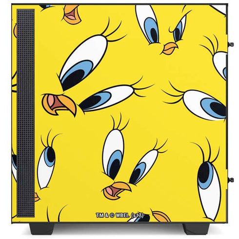 Looney Tunes Tweety Bird Super Sized Pattern NZXT H510 Compact ATX Mid-Tower Case Skin