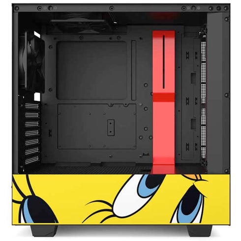 Looney Tunes Tweety Bird Super Sized Pattern NZXT H510 Compact ATX Mid-Tower Case Skin