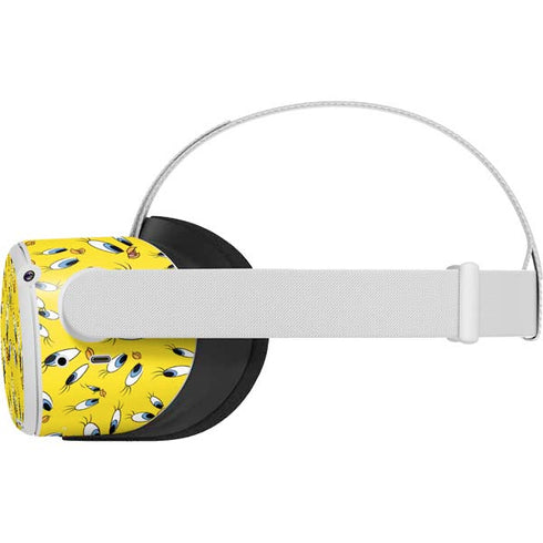 Looney Tunes Tweety Bird Super Sized Pattern Oculus Quest 2 Skin