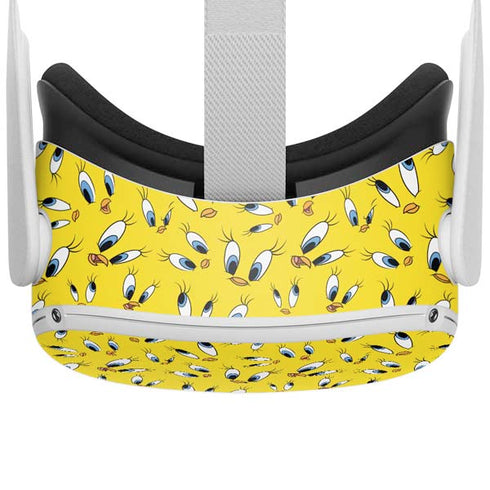 Looney Tunes Tweety Bird Super Sized Pattern Oculus Quest 2 Skin