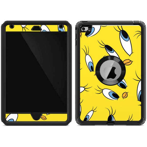 Looney Tunes Tweety Bird Super Sized Pattern Otterbox Defender iPad Skin