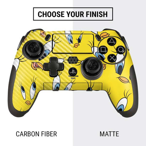 Looney Tunes Tweety Bird Super Sized Pattern PlayStation Scuf Vantage 2 Controller Skin