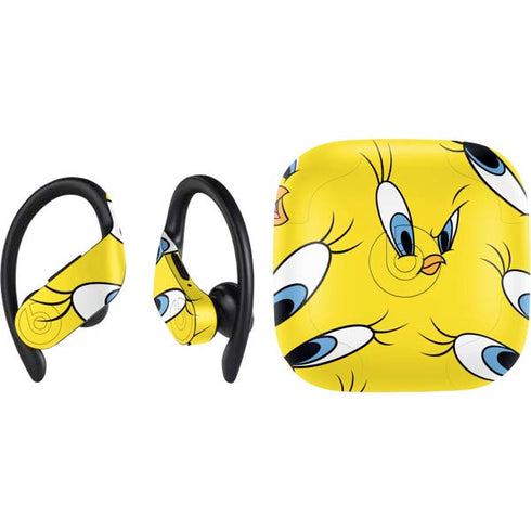 Looney Tunes Tweety Bird Super Sized Pattern PowerBeats Pro Skin