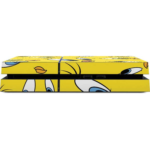 Looney Tunes Tweety Bird Super Sized Pattern PS4 Console Skin