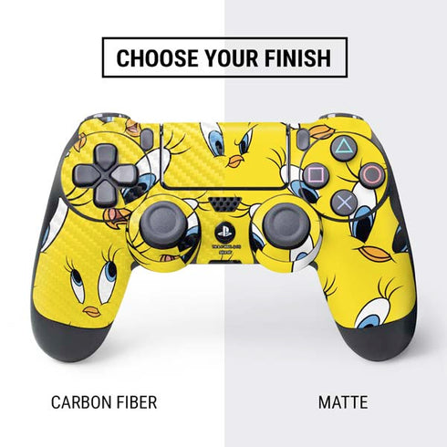 Looney Tunes Tweety Bird Super Sized Pattern PS4 Controller Skin