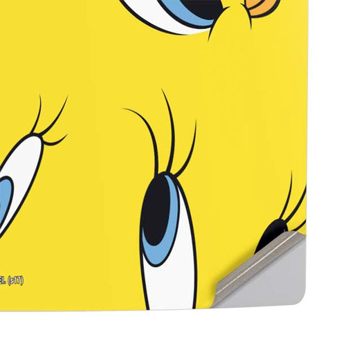 Looney Tunes Tweety Bird Super Sized Pattern PS5 Slim Disk Console Skin
