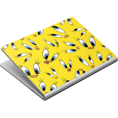 Looney Tunes Tweety Bird Super Sized Pattern Surface Book Skin