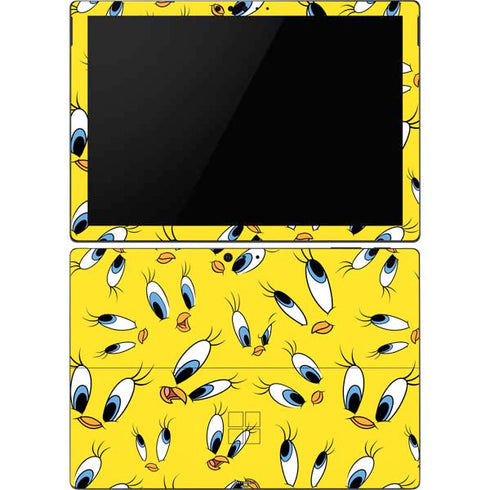 Looney Tunes Tweety Bird Super Sized Pattern Surface Pro 6 Skin