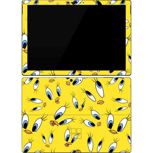 Looney Tunes Tweety Bird Super Sized Pattern Surface Pro 7 Skin