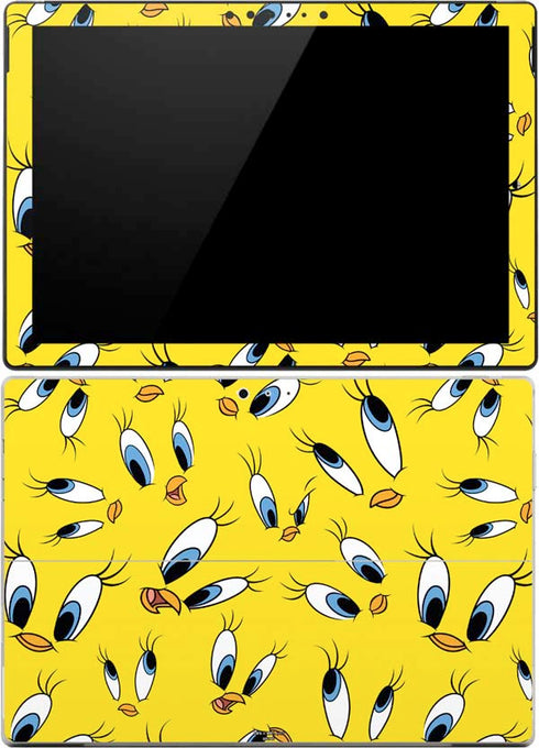 Looney Tunes Tweety Bird Super Sized Pattern Surface Pro (2017) Skin
