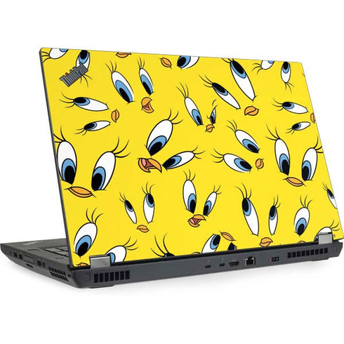 Looney Tunes Tweety Bird Super Sized Pattern Lenovo ThinkPad Skin