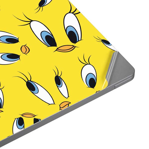 Looney Tunes Tweety Bird Super Sized Pattern Universal Laptop 12in (9.8 x 6.8in) Skin