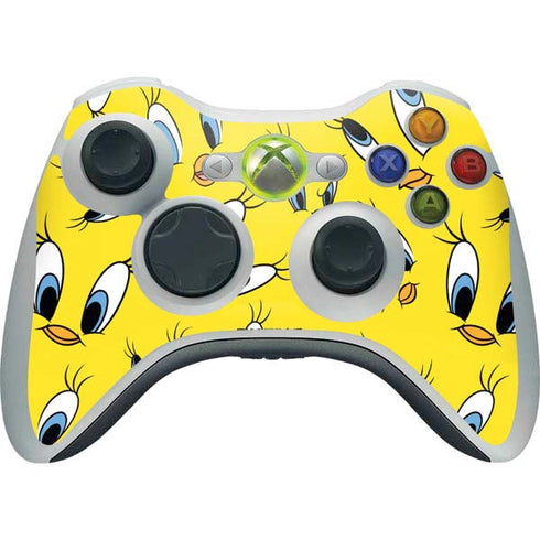 Looney Tunes Tweety Bird Super Sized Pattern Xbox 360 Wireless Controller Skin