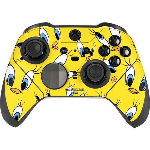 Looney Tunes Tweety Bird Super Sized Pattern Xbox Elite Wireless Controller Series 2 Skin