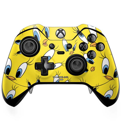 Looney Tunes Tweety Bird Super Sized Pattern Xbox One Elite Controller Skin