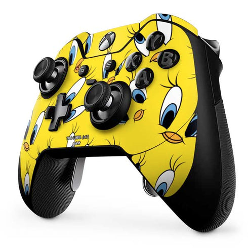Looney Tunes Tweety Bird Super Sized Pattern Xbox One Elite Controller Skin