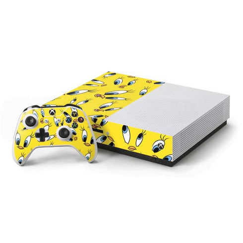 Looney Tunes Tweety Bird Super Sized Pattern Xbox One Skins