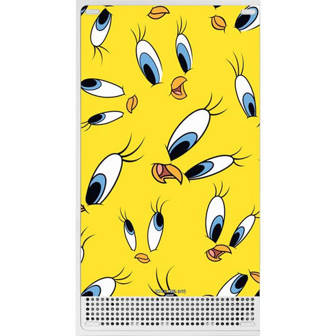 Looney Tunes Tweety Bird Super Sized Pattern Xbox Series S Console Skin