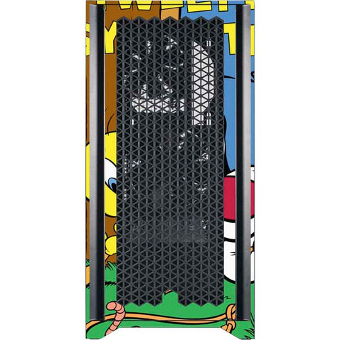 Looney Tunes Tweety Bird Sylvester Ten Cents Corsair 4000D Tempered Glass Mid-Tower ATX Case Skin