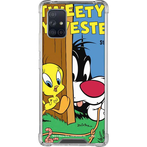 Looney Tunes Tweety Bird Sylvester Ten Cents Galaxy A71 5G Clear Case
