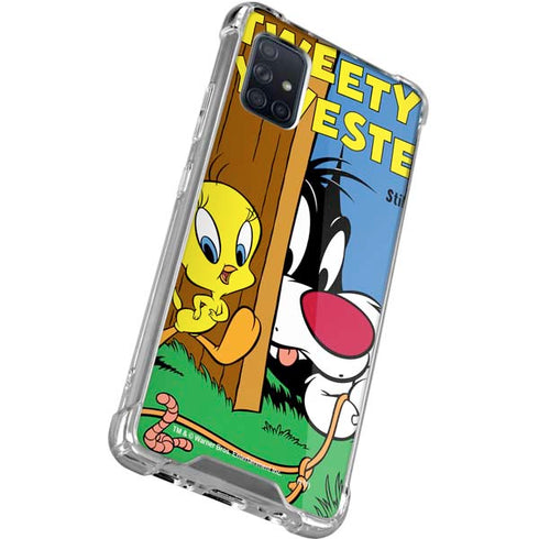 Looney Tunes Tweety Bird Sylvester Ten Cents Galaxy A71 5G Clear Case