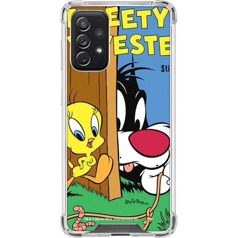 Looney Tunes Tweety Bird Sylvester Ten Cents Galaxy A72 5G Clear Case