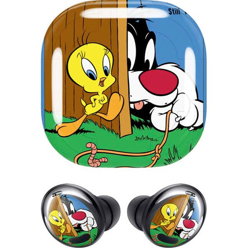 Looney Tunes Tweety Bird Sylvester Ten Cents Galaxy Buds Pro Skin