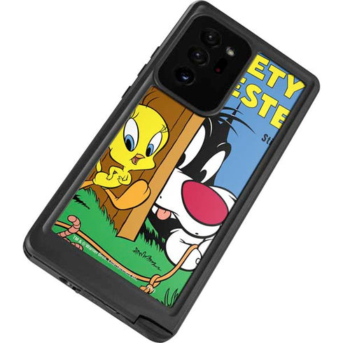 Looney Tunes Tweety Bird Sylvester Ten Cents Galaxy Note20 Ultra 5G Waterproof Case