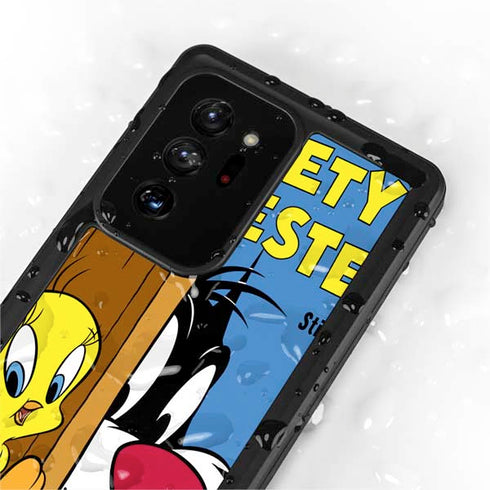 Looney Tunes Tweety Bird Sylvester Ten Cents Galaxy Note20 Ultra 5G Waterproof Case