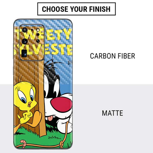 Looney Tunes Tweety Bird Sylvester Ten Cents Galaxy S20 Ultra 5G Skin
