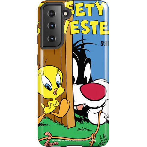 Looney Tunes Tweety Bird Sylvester Ten Cents Galaxy S21 5G Pro Case