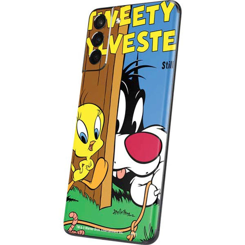 Looney Tunes Tweety Bird Sylvester Ten Cents Galaxy S21 5G Skin