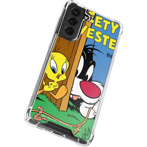 Looney Tunes Tweety Bird Sylvester Ten Cents Galaxy S21 FE Clear Case