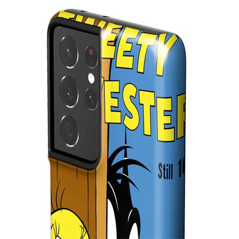 Looney Tunes Tweety Bird Sylvester Ten Cents Galaxy S21 Ultra 5G Pro Case