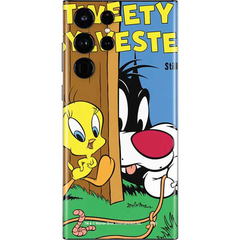 Looney Tunes Tweety Bird Sylvester Ten Cents Galaxy S22 Ultra Skin