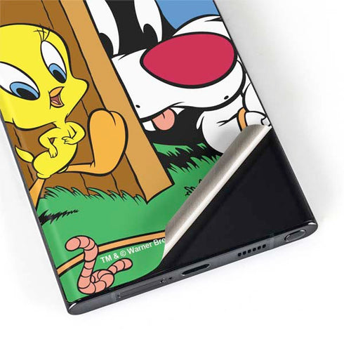 Looney Tunes Tweety Bird Sylvester Ten Cents Galaxy S22 Ultra Skin