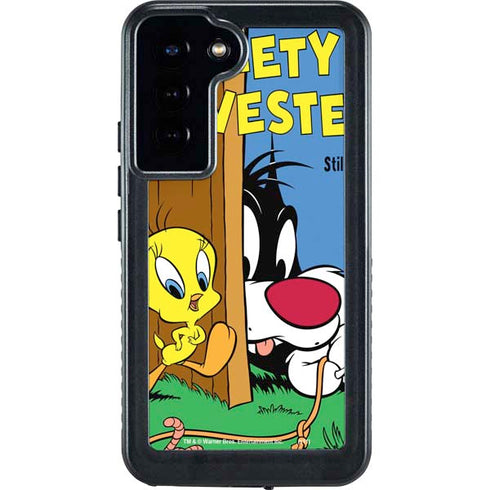 Looney Tunes Tweety Bird Sylvester Ten Cents Galaxy S23 Plus Waterproof Case