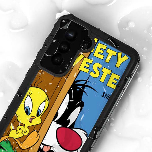 Looney Tunes Tweety Bird Sylvester Ten Cents Galaxy S23 Plus Waterproof Case