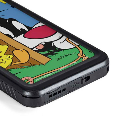 Looney Tunes Tweety Bird Sylvester Ten Cents Galaxy S23 Waterproof Case