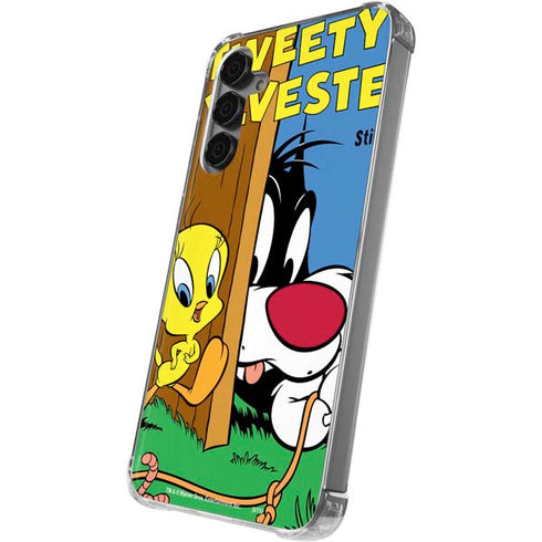 Looney Tunes Tweety Bird Sylvester Ten Cents Galaxy S24 Plus Clear Case