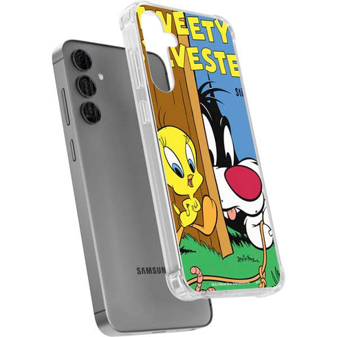 Looney Tunes Tweety Bird Sylvester Ten Cents Galaxy S24 Plus Clear Case