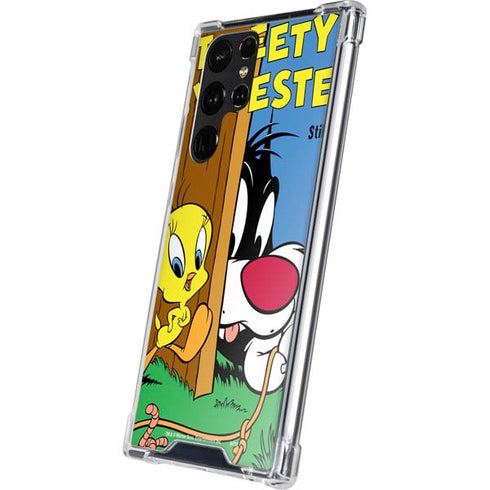 Looney Tunes Tweety Bird Sylvester Ten Cents Galaxy S24 Ultra Clear Case