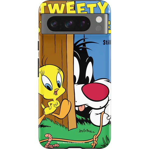 Looney Tunes Tweety Bird Sylvester Ten Cents Google Pixel 8 Pro Impact Case