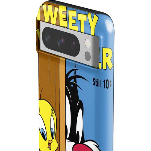 Looney Tunes Tweety Bird Sylvester Ten Cents Google Pixel 8 Pro Impact Case