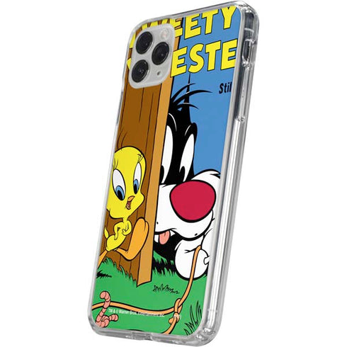Looney Tunes Tweety Bird Sylvester Ten Cents iPhone 11 Pro Clear Case